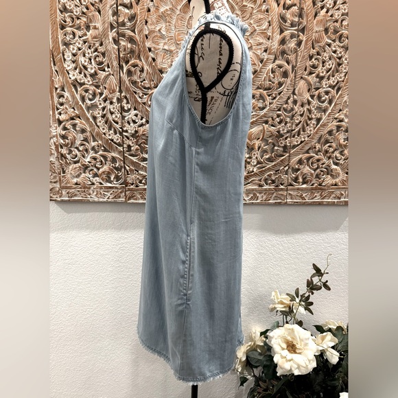 Tommy Bahama Blue Ruffled Halter Sundress - Picture 9 of 14